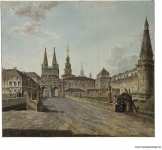 Alexeyev Fiodor View of the Resurrection Gate and Neglinny Bridge from Tverskaya Street - Hermitage